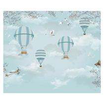 Papel de Parede Adesivo Infantil Balões Bebe Quarto Menino - 557pcm