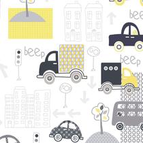 Papel de Parede Adesivo Infantil Carros - 104 Papel de Parede Adesivo Infantil Carros - 104