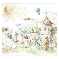 Papel de Parede Adesivo Infantil Castelo Princesa Quarto Menina - 644pcp
