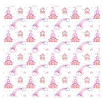 Papel de Parede Adesivo Infantil Castelo Princesa Quarto Menina - 657pcp