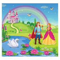 Papel de Parede Adesivo Infantil Castelo Princesa Quarto Menina - 725pcp