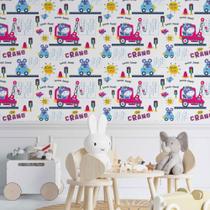 Papel De Parede Adesivo Infantil Cidade N014138 Rolo0,58x3M