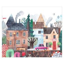 Papel de Parede Adesivo Infantil Cidade Paisagem Bebe Quarto - 498pcm Papel de Parede Adesivo Infantil Cidade Paisagem Bebe Quarto - 498pcm