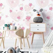 Papel de Parede Adesivo Infantil Coração N02286 0,58x2,5M Papel de Parede Adesivo Infantil Coração N02286 0,58x2,5M