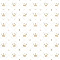 Papel de Parede Adesivo Infantil Coroa Dourada 2,70x0,57m Papel de Parede Adesivo Infantil Coroa Dourada 2,70x0,57m