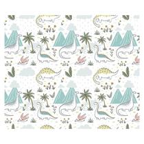 Papel de Parede Adesivo Infantil Dinossauros Quarto Bebe - 712pcm