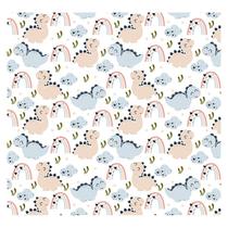 Papel de Parede Adesivo Infantil Dinossauros Quarto Bebe - 724pcp