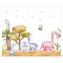 Papel de Parede Adesivo Infantil Dinossauros Quarto Criança - 654pcm