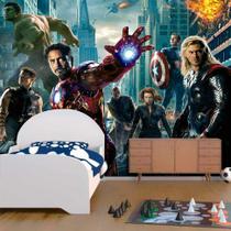 Papel De Parede Adesivo Infantil Equipe Marvel1X1 (Vingadores Quarto) - Final Decor