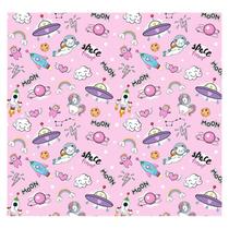 Papel de Parede Adesivo Infantil Foguete Quarto Menina - 795pcp Papel de Parede Adesivo Infantil Foguete Quarto Menina - 795pcp