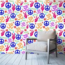 Papel de parede adesivo infantil hippie ( med. 90x300 cm)