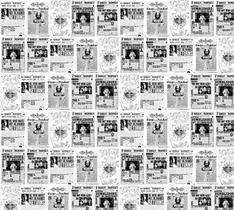 Papel de Parede Adesivo Infantil Jornal Harry Potter Papel de Parede Adesivo Infantil Jornal Harry Potter