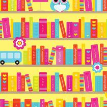 Papel de Parede Adesivo Infantil Livros - 100