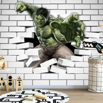 Papel De Parede Adesivo, Infantil Marvel Hulk Dos Vingadores 1X1 - Final Decor - Papel de Parede Hulk Herois