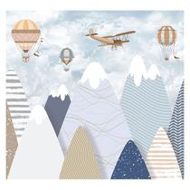 Papel de Parede Adesivo Infantil Montanhas Balões Quarto Menino - 641pcp Papel de Parede Adesivo Infantil Montanhas Balões Quarto Menino - 641pcp