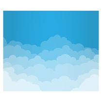 Papel de Parede Adesivo Infantil Nuvens Quarto Bebe - 698pcm Papel de Parede Adesivo Infantil Nuvens Quarto Bebe - 698pcm