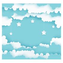 Papel de Parede Adesivo Infantil Nuvens Quarto Bebe - 705pcp Papel de Parede Adesivo Infantil Nuvens Quarto Bebe - 705pcp