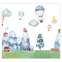 Papel de Parede Adesivo Infantil Paisagem Quarto Bebe - 732pcp