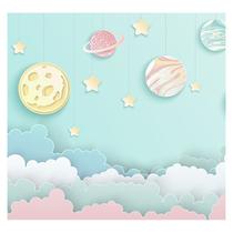 Papel de Parede Adesivo Infantil Planetas Quarto Criança - 702pcp