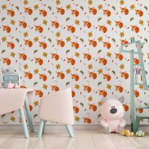 Papel De Parede Adesivo Infantil Raposa Colorido 2,80m