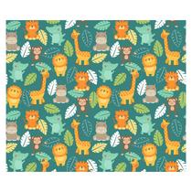 Papel de Parede Adesivo Infantil Safari Animais Bebe Quarto - 545pcm