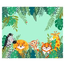 Papel de Parede Adesivo Infantil Safari Animais Quarto Bebe - 719pcm Papel de Parede Adesivo Infantil Safari Animais Quarto Bebe - 719pcm