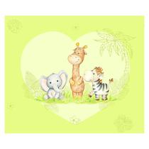 Papel de Parede Adesivo Infantil Safari Animais Quarto Menino Menina - 631pcm