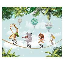 Papel de Parede Adesivo Infantil Safari Balões Bebe Quarto Menino - 578pcm Papel de Parede Adesivo Infantil Safari Balões Bebe Quarto Menino - 578pcm