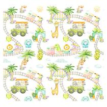 Papel de Parede Adesivo Infantil Safari Floresta Bebe Quarto - 483pcp