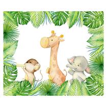 Papel de Parede Adesivo Infantil Safari Floresta Bebe Quarto - 490pcm Papel de Parede Adesivo Infantil Safari Floresta Bebe Quarto - 490pcm