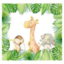 Papel de Parede Adesivo Infantil Safari Floresta Bebe Quarto - 490pcp Papel de Parede Adesivo Infantil Safari Floresta Bebe Quarto - 490pcp
