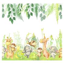 Papel de Parede Adesivo Infantil Safari Floresta Quarto - 758pcp - Allodi