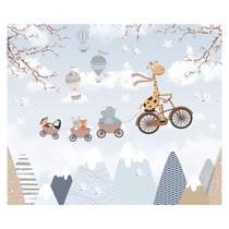 Papel de Parede Adesivo Infantil Safari Floresta Quarto Menino - 481pcm