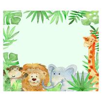 Papel de Parede Adesivo Infantil Safari Quarto Bebe - 757pcm Papel de Parede Adesivo Infantil Safari Quarto Bebe - 757pcm
