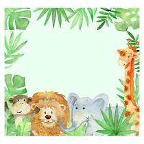 Papel de Parede Adesivo Infantil Safari Quarto Bebe - 757pcp
