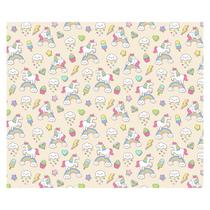 Papel de Parede Adesivo Infantil Unicórnios Quarto Menina - 701pcm