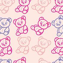 Papel de Parede Adesivo Infantil Ursinhos - 032