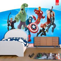 Papel De Parede Adesivo, Infantil Vingadores Marvel Desenho Papel De Parede Adesivo, Infantil Vingadores Marvel Desenho