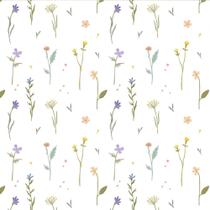 Papel de Parede Adesivo Jardim Minimalista Floral Autocolante para Quarto Sala Cozinha