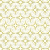 Papel De Parede Adesivo Lavável Arabesco Amarelo 6M