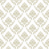 Papel De Parede Adesivo Lavável Arabesco Dourado 6M