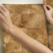 Papel De Parede Adesivo Lavável Banheiro Pedra Puglia Cozinha