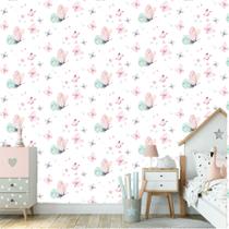 Papel De Parede Adesivo Lavável Borboletas Aquarelas Coloridas