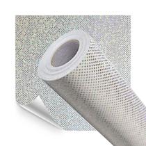 Papel de Parede Adesivo Lavavel Branco Modelo Glitter Furtacor Colorido