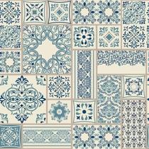 Papel De Parede Adesivo Lavável Cozinha Azulejo Português Azul Sala Quarto Móvel Escritório