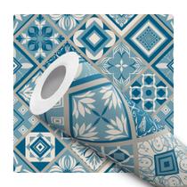 Papel De Parede Adesivo Lavável Cozinha Azulejo Portugues Tons Azuis Papel De Parede Adesivo Lavável Cozinha Azulejo Portugues Tons Azuis