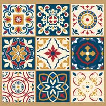 Papel De Parede Adesivo Lavável Cozinha Azulejos Português 12m - Deliquadros