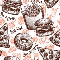 Papel De Parede Adesivo Lavável Cozinha Pizza Hamburguer Batata Frita Fast Food Marrom Papel De Parede Adesivo Lavável Cozinha Pizza Hamburguer Batata Frita Fast Food Marrom