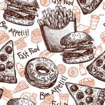 Papel De Parede Adesivo Lavável Cozinha Pizza Hamburguer Batata Frita Fast Food Marrom Papel De Parede Adesivo Lavável Cozinha Pizza Hamburguer Batata Frita Fast Food Marrom