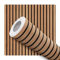 Papel De Parede Adesivo Lavável Cozinha Ripas Madeira Clara Papel De Parede Adesivo Lavável Cozinha Ripas Madeira Clara